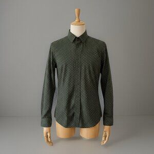 English Laundry Flip Cuff Button Down Shirt Men’s Sz Large Green Preppy Office